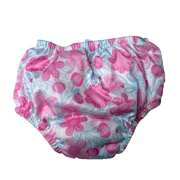 i play. by green sprouts Baby Girls Reusable Swim Diaper, Pink 12 MONTHS - Picture 2 of 4